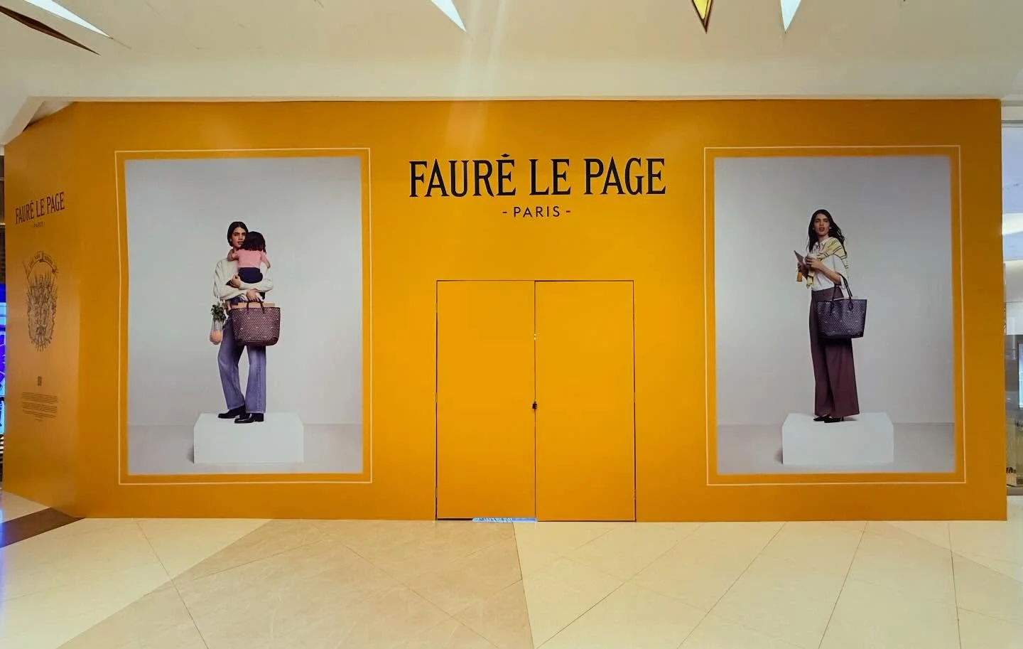 หน้าร้าน FAURÉ LE PAGE สาขาแรกในไทย ณ สยามพารากอน ชั้น M