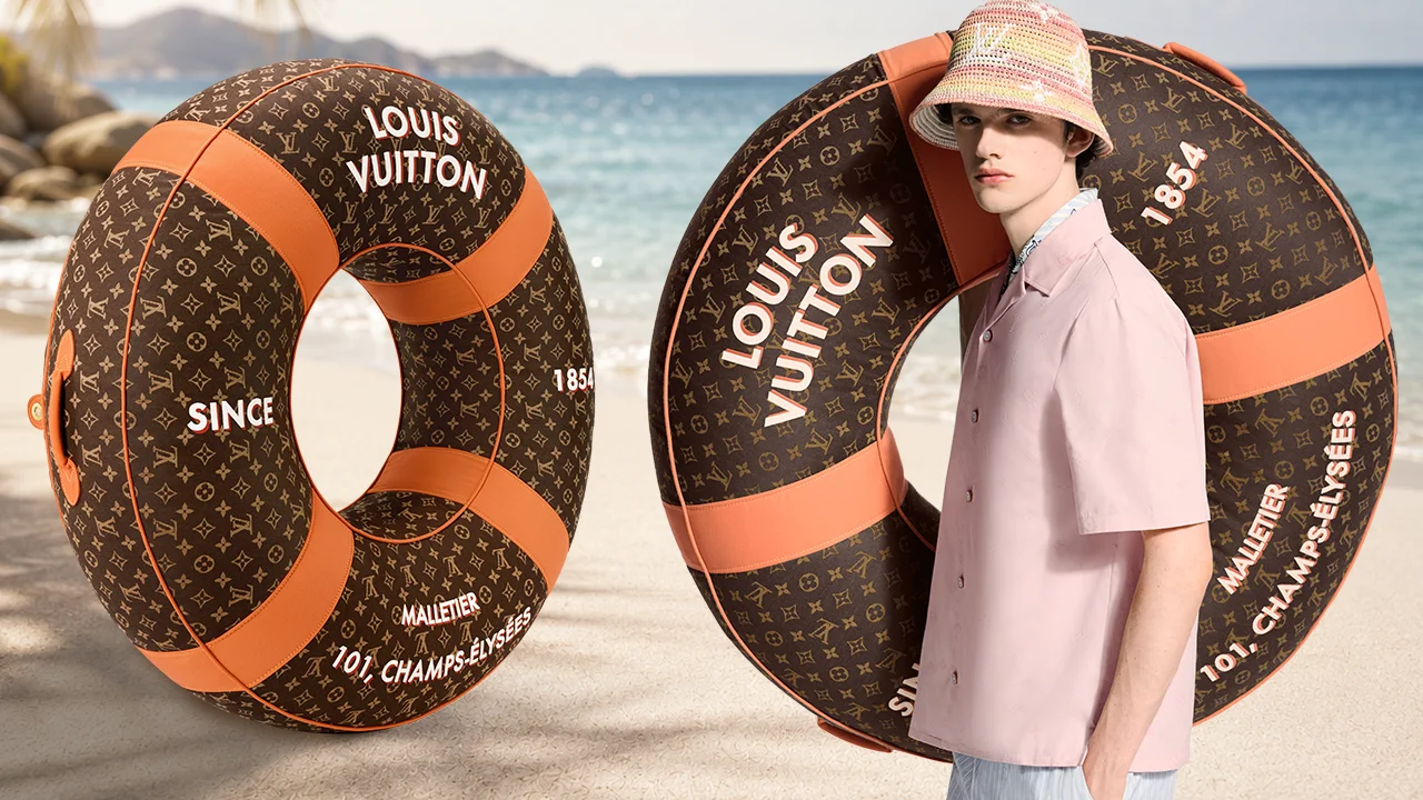 Luxury Louis Vuitton Monogram Swim Ring 153,000 THB