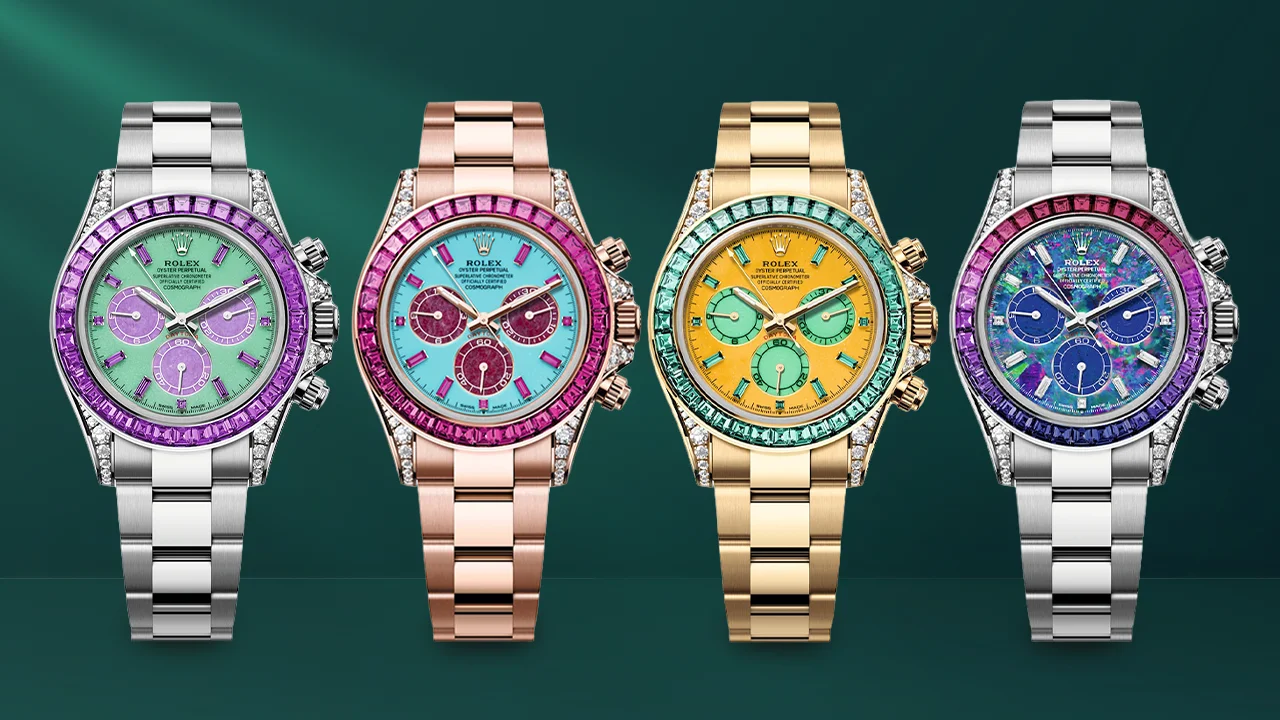 Rolex Four Seasons Sends Four One-of-a-Kind Gem-Set Daytonas to Phillips London on 28 September