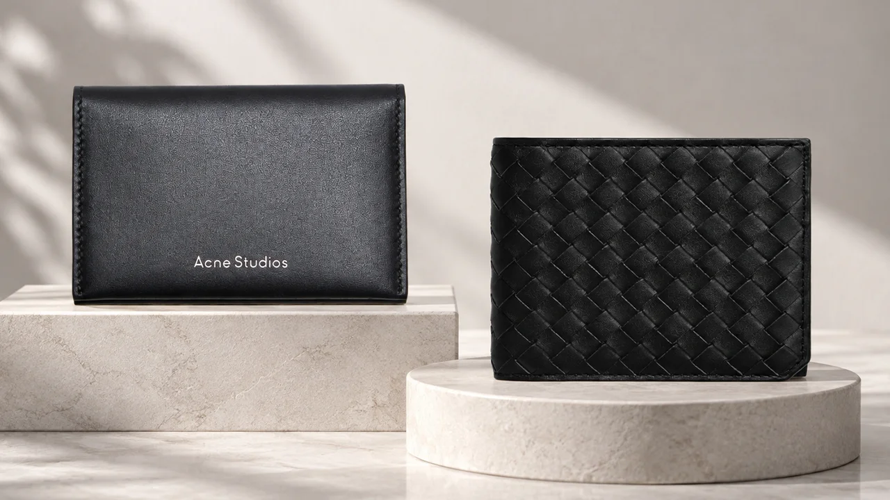 Hermès, Bottega Veneta and Acne Studios Keep 6 Black Wallets Classic, With 4 to 8 Card Slots